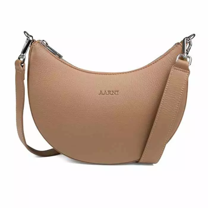 Aarni Luna Olkalaukku Hiekka/Hopea - Laukut - 6430066273331 - 1