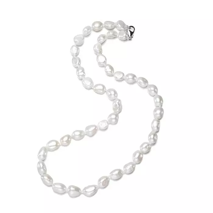 Helmikaulakoru 10 mm barokkihelmillä - Helmikorut - AJ-N981 - 1