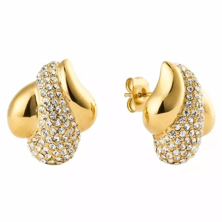 Mockberg x Kenza Soirée kullatut korvakorut MB1851 - Teräskorut - MB1851 - 1