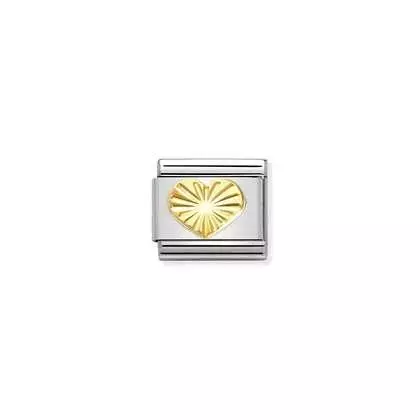 Nomination Classic Gold sydän timanttileikkaus - Muotikorut - 03014951 - 1