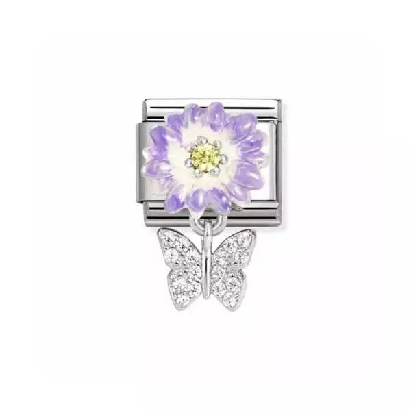 Nomination Classic Lilac Daisy Butterfly - Muotikorut - 33181411 - 1