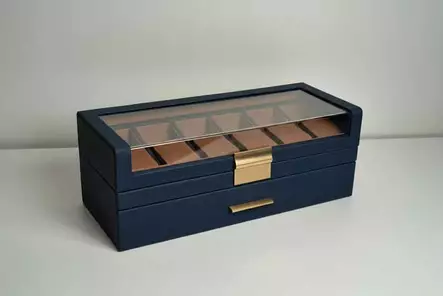 Kellolaatikko 6 Kellolle Sininen - Kellolaatikot ja kelloboksit - KEL-02 - 1