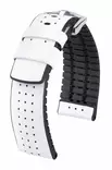 Hirsch Tiger nahkaranneke valkoinen L 22 mm - Kellon rannekkeet - 0915075000-2-22 - 1