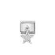 Nomination Classic Silvershine Charm Glitter Tähti - Muotikorut - 33180502 - 2
