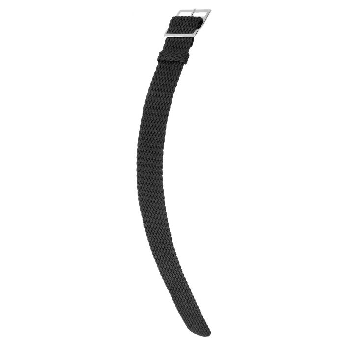 Hirsch Delta perlon ranneke musta L 22 mm - Kellon rannekkeet - 41724850-2-22 - 1