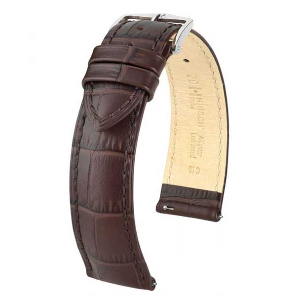 Hirsch Duke nahkaranneke ruskea M - Kellon rannekkeet - 01028110-2-22 - 1