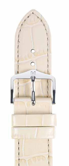 Hirsch Lousianalook nahkaranneke beige M 22 mm - Kellon rannekkeet - 03427192-2-22 - 1