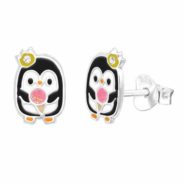 Hopeakorvakorut pingviini ja jäätelö - Hopeakorut - HME502 - 1