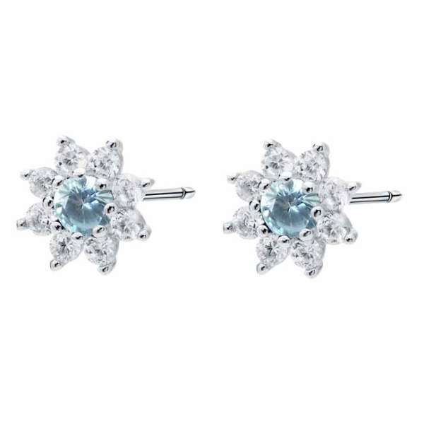 Hopeiset korvakorut kukka - Hopeakorut - HME702 - 1