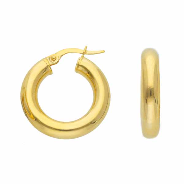 Kultaiset korvarenkaat 4 x 20 mm - Kultakorut - HME772 - 1