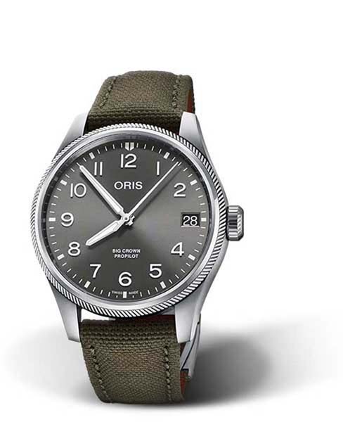 Oris Big Crown ProPilot Big Date 01 751 7761 4063-07 3 20 03LC - Oris miesten rannekellot - 0175177614063-0732 - 1