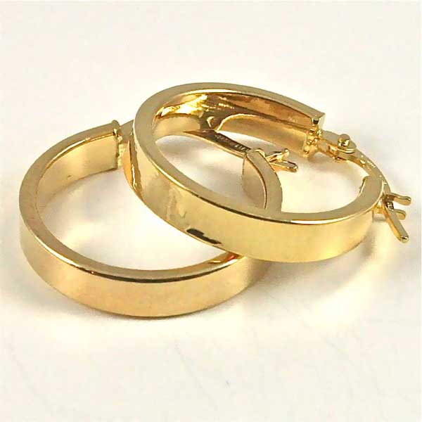 Rengaskorvakorut 14 x 2 mm - Kultakorut - 21K182 - 1