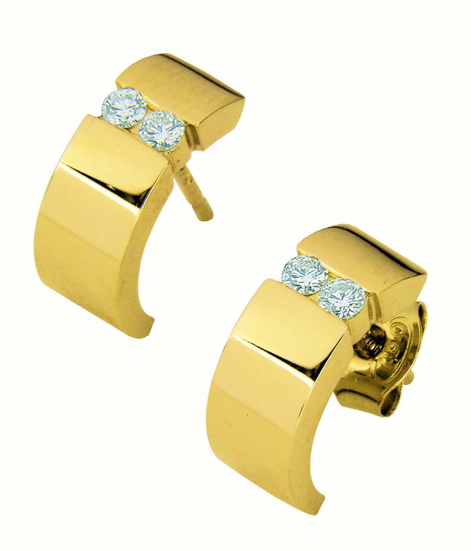 Sandberg V-182 timanttikorvakorut 0,12ct - Timanttikorut - V-182 - 1