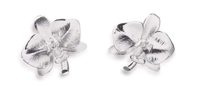 Tammi Jewellery Orkidea korvakorut - Hopeakorut - S4462 - 1