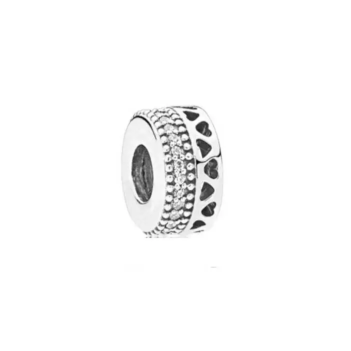 Charmiellal hopeahela zirkoniat ja sydäm - Hopeakorut - PA-022 - 1