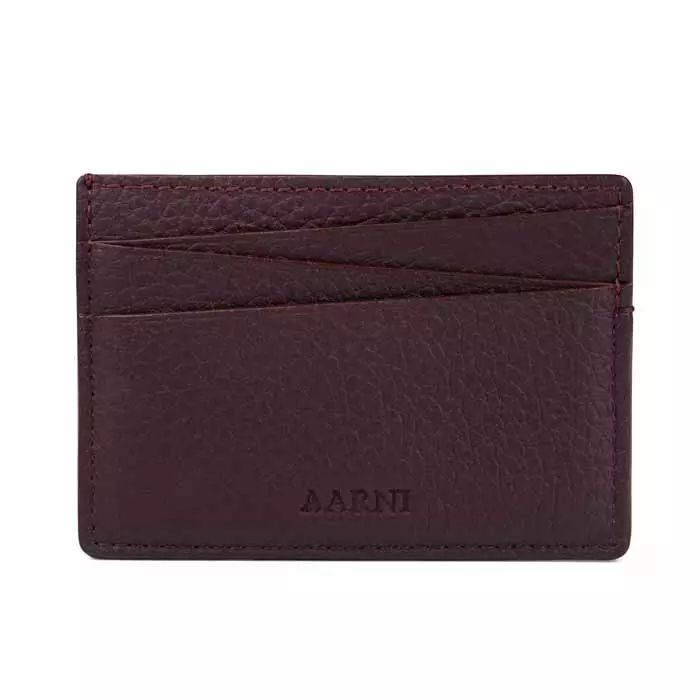 Aarni korttikotelo hirvennahka Anniversary Edition Burgundy - Lompakot ja korttikotelot - 6430066272792 - 1