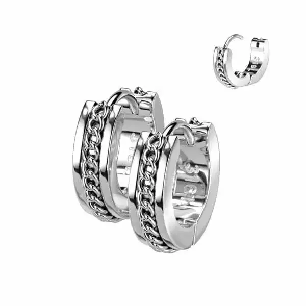 Teräskorvarenkaat ketjulla 4 x 15 mm - Teräskorut - HME1172 - 1