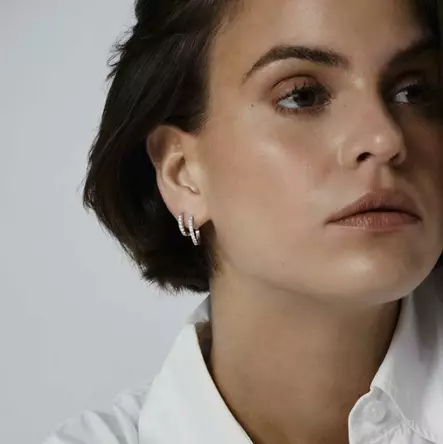 Mockberg Shiny Hoops Small -korvakorut MO293 Hopea - Teräskorut - MO293 - 2