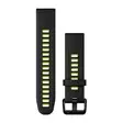 Garmin QuickFit 20 mm silikoniranneke musta/limenvihreä 010-13279-03 - Garmin rannekkeet - 010-13279-03 - 1