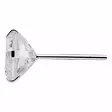 Hopeakorvakorut zirkonianappi 10 mm - Hopeakorut - HME373 - 2