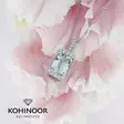 Kohinoor timanttiriipus akvamariini valkokulta - Timanttikorut - 983A-603V-13B3 - 1