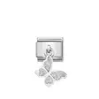 Nomination Classic Silvershine Charm Glitter Perhonen - Muotikorut - 33180503 - 3