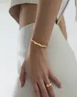 Mockberg Wavy Bolded Cuff Rannekoru - Teräskorut - MB0173 - 2
