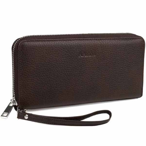 Aarni Clutch-lompakko hirvennahka tummanruskea/hopea - Lompakot ja korttikotelot - 6430066271573 - 1