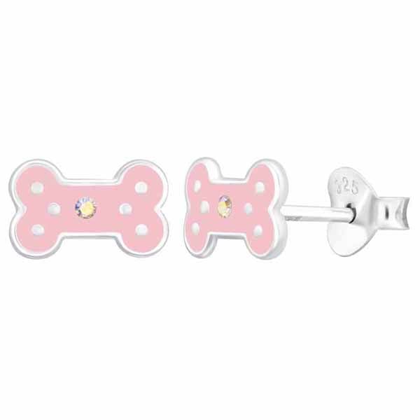 Hopeakorvakorut koiran luu pinkki - Hopeakorut - HME623 - 1