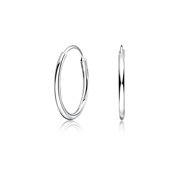 Hopeiset korvarenkaat 1,2 mm useita kokoja - Hopeakorut - HME433 - 1