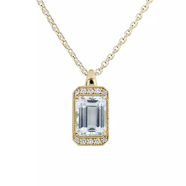Kohinoor Charleston timanttiriipus akvamariini - Timanttikorut - 983A-611-08B3 - 1