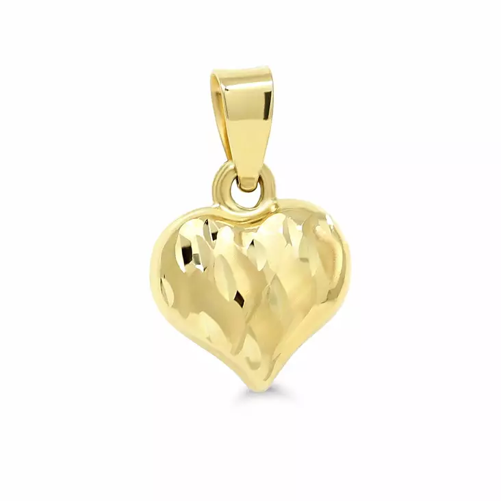 Kultainen sydänriipus 9 mm P-0043-3 - Kultakorut - P-0043-3 - 1