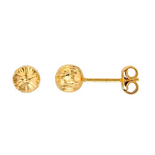 Kultaiset pallokorvakorut 5 mm viiste - Kultakorut - HME853 - 1