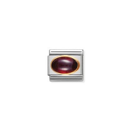 Nomination Classic Oval Stone Granaatti - Muotikorut - 03050403 - 3