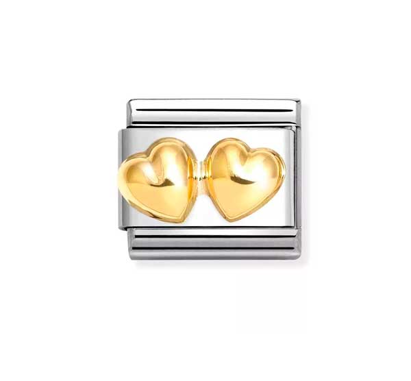 Nomination Classic Tuplasydän - Muotikorut - 03011623 - 1