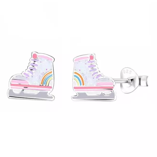 Hopeakorvakorut luistin pinkki - Hopeakorut - HME1113 - 1