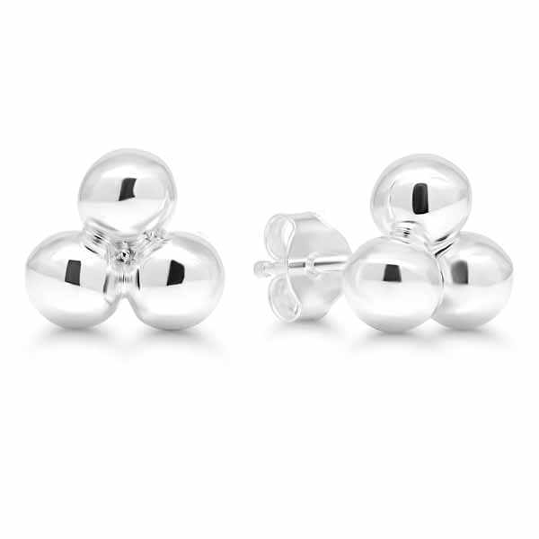 Hopeakorvakorut kolme palloa SX-E3433 - Hopeakorut - SX-E3433 - 1