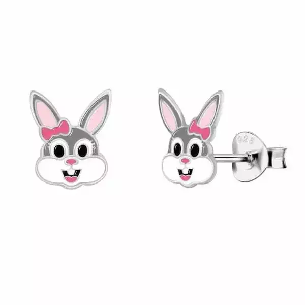 Hopeakorvakorut puput rusetilla - Hopeakorut - HME1193 - 1