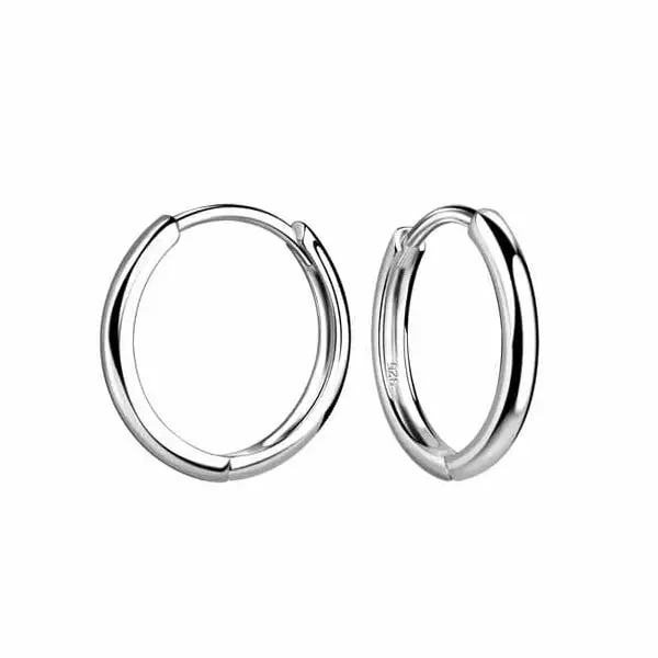 Hopeiset rengaskorvakorut 2 x 15 mm - Hopeakorut - HME1123 - 1