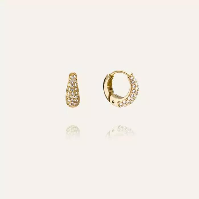 Mockberg Pavé Precious Mini Hoops - Teräskorut - MB0193 - 1
