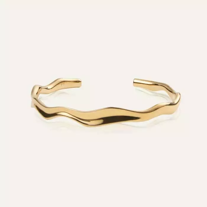 Mockberg Wavy Bolded Cuff Rannekoru - Teräskorut - MB0173 - 1