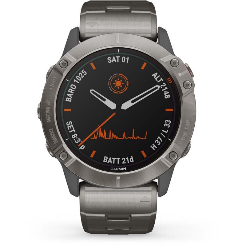 Garmin Fenix 6X Pro Solar Titanium 010 02157 24 Kulta Aika