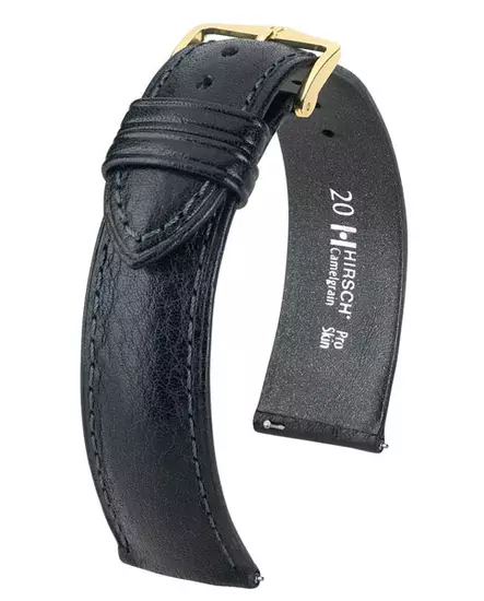 Hirsch Camelgrain nahkaranneke musta L - Kellon rannekkeet - 01009050-1-14 - 1