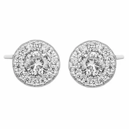 Hopeiset halo-korvakorut - Hopeakorut - HME344 - 1