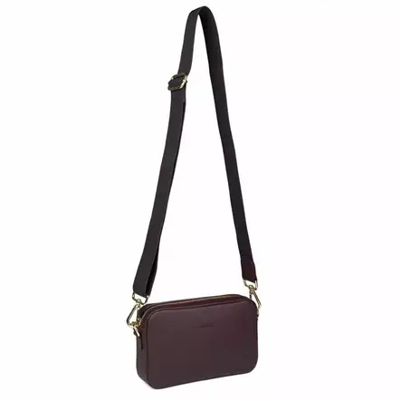 Aarni olkalaukku Anniversary Edition Burgundy/hopea - Laukut - 6430066272884 - 2