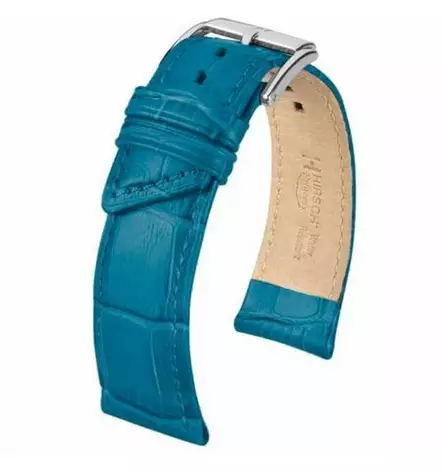 Hirsch Princess nahkaranneke sininen M - Kellon rannekkeet - 02628183-2-14 - 1