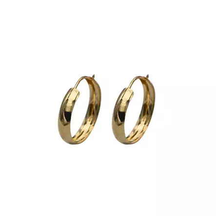 Kultaiset korvarenkaat 3,5 x 13 mm - Kultakorut - HMAU-034 - 1