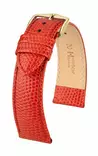 Hirsch Rainbow nahkaranneke punainen M 14 mm - Kellon rannekkeet - 12302620-1-14 - 1