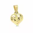 Kultainen sydänriipus timanttileikkaus P-0043-4 - Kultakorut - P-0043-4 - 1