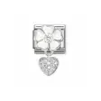 Nomination Classic White Flower Heart - Muotikorut - 33181404 - 1